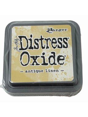Ranger Distress Oxide Ink Pad Antique Linen 3 x 3 Sealed New Full Size